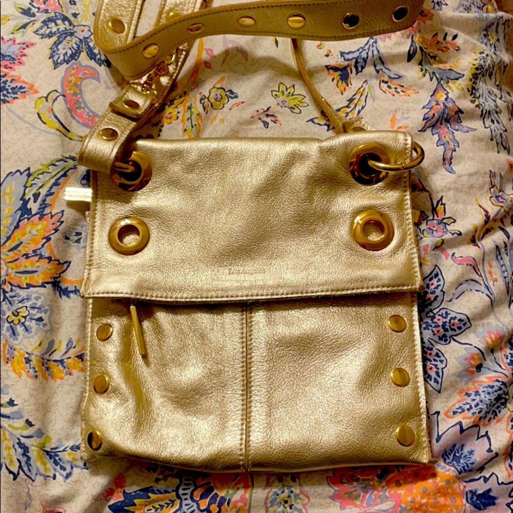 Hammit gold crossbody